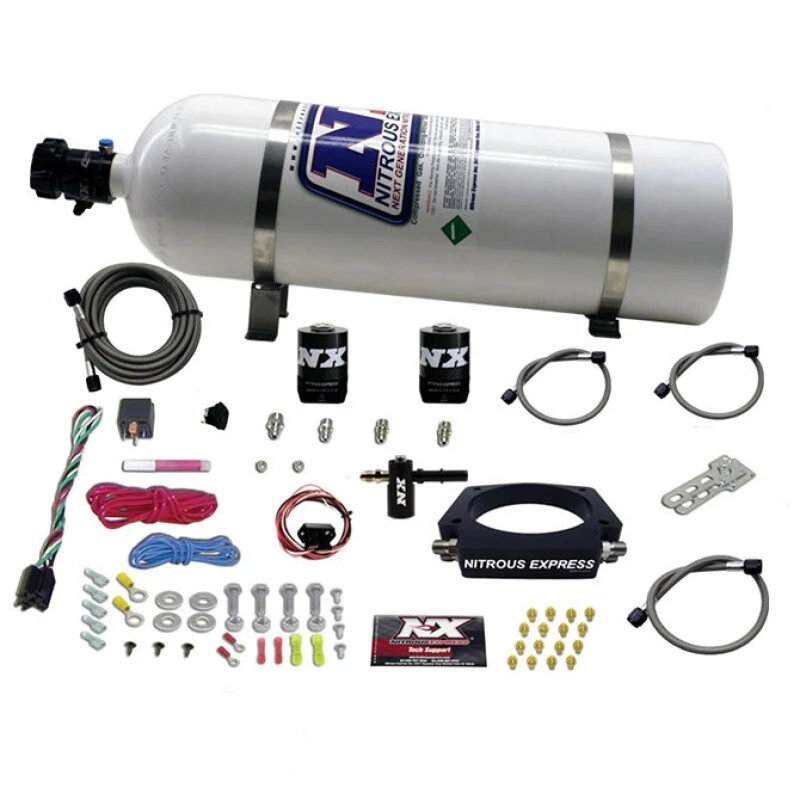 Nitrous Express 2014+ Chevrolet Corvette C7 Nitrous-Plattensystem (50-300PS) mit 15lb-Flasche