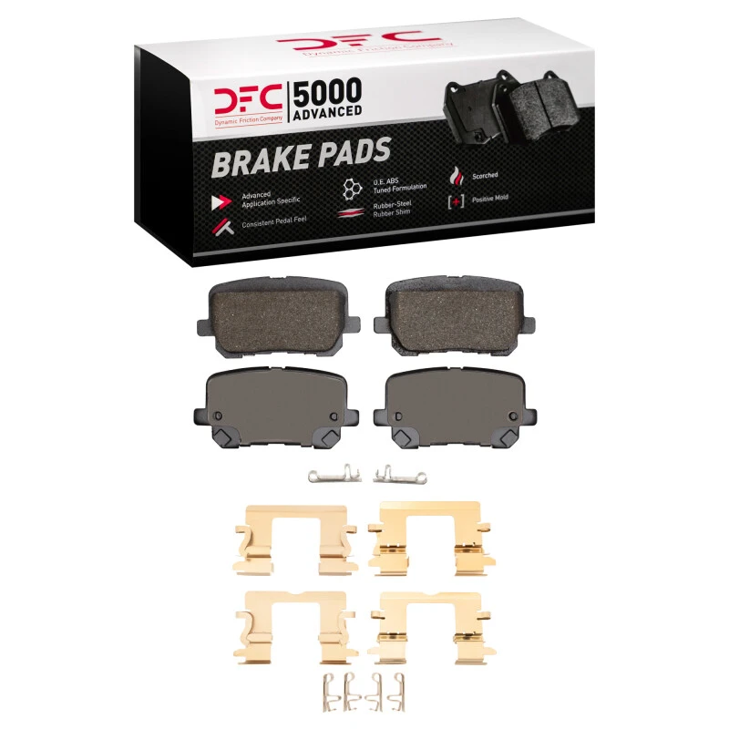 DFC 14-23 Dodge Charger Rear 5000 Advanced Low Metallic Brake Pads and Hardware Kit
