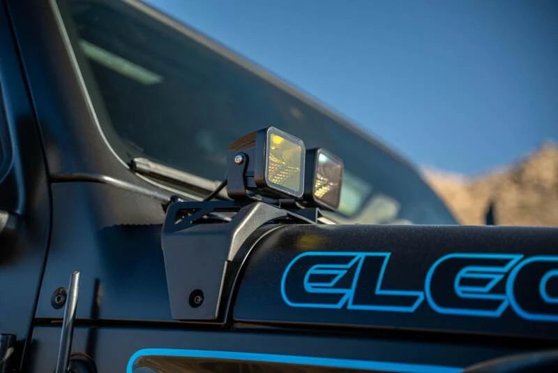 DV8 Offroad 21-23 Jeep Wrangler JL 4XE Dual Light Pod Mounts