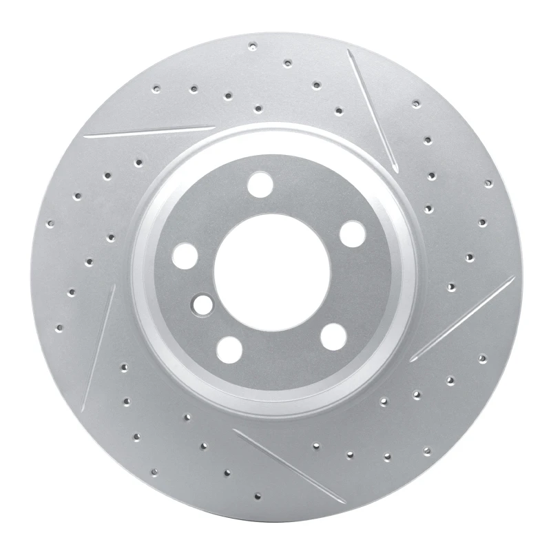 DFC 02-08 BMW 760Li Front Right Drilled & Slotted Geoperformance Rotor
