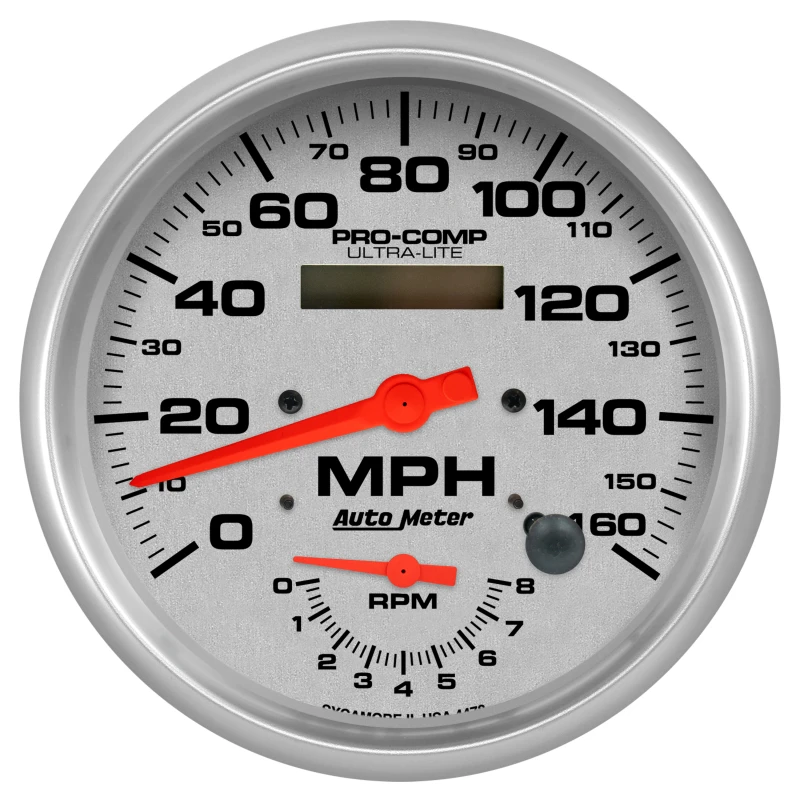 Autometer Ultra-Lite 160mph & 8k RPM Elektrisches Programm Tach/Speedo 5-Zoll-Anzeige