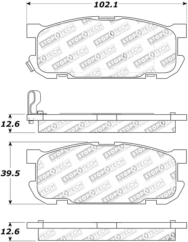 stoptech_308.08910-6794f83d94c59 StopTech Street Touring 01-05 Miata w/ Sport Suspension Rear Brake Pads D891