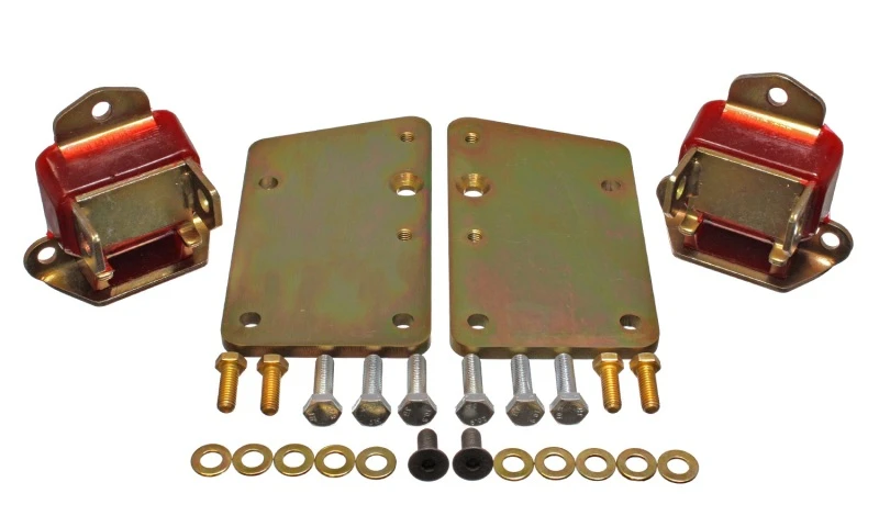 Energy Suspension Ls-Konvertierungsmotorhalter-Set - Rot