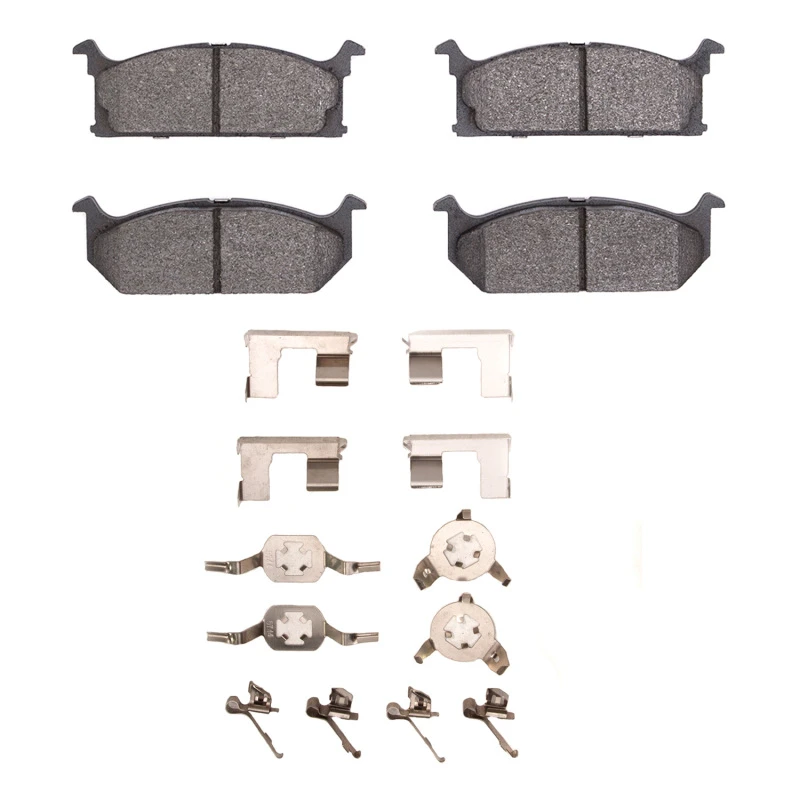 DFC 85-88 Chevrolet Sprint Front 5000 Advanced Semi Metallic Brake Pads and Hardware Kit