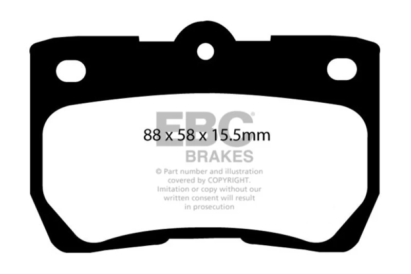 ebc_DP21586-67932023a0491 EBC 06-07 Lexus GS300 3.0 Yellowstuff Rear Brake Pads