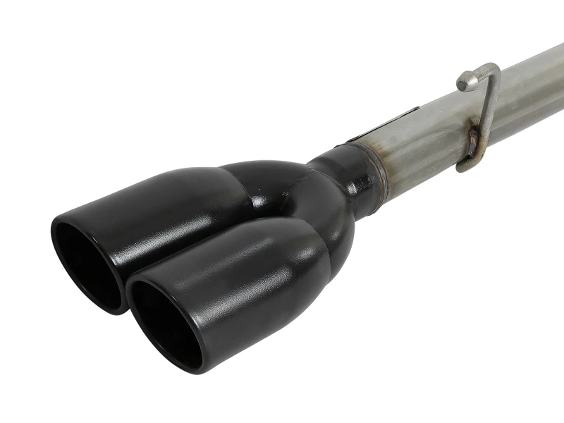 aFe Vulcan Serie 3in-2-1/2in 304 SS Cat-Back 2019 GM Silverado / Sierra 1500 V8-5.3L mit schwarzen Spitzen