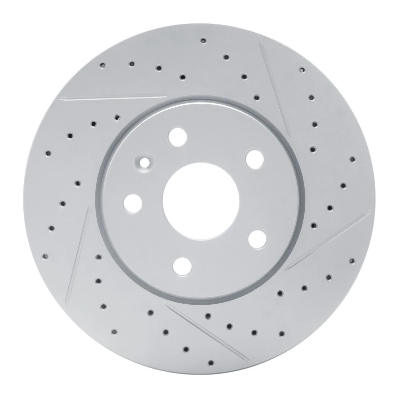 DFC 10-25 Buick Allure Front Right Drilled & Slotted Geoperformance Rotor
