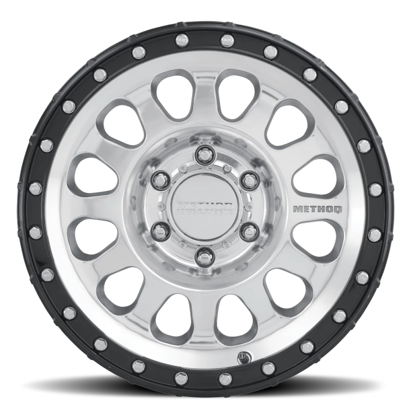 Method MR315 18x9 +18mm Offset 8x170 130.81mm CB Polished Wheel - Gloss Black Lip