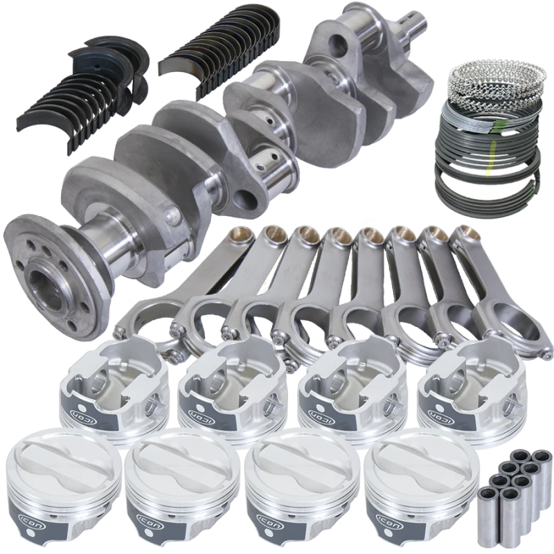 Eagle Chevy 350 Competition Rotierende Baugruppe mit 3,750 Zoll Kurbelwelle und 6,000 Zoll H-Beam Pleuel