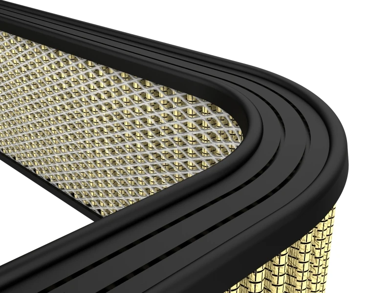 aFe Magnum FLOW Custom Air Filter 20-1/4 IN L x 16-3/8 IN W x 5-1/4 IN H w/ Expanded Metal