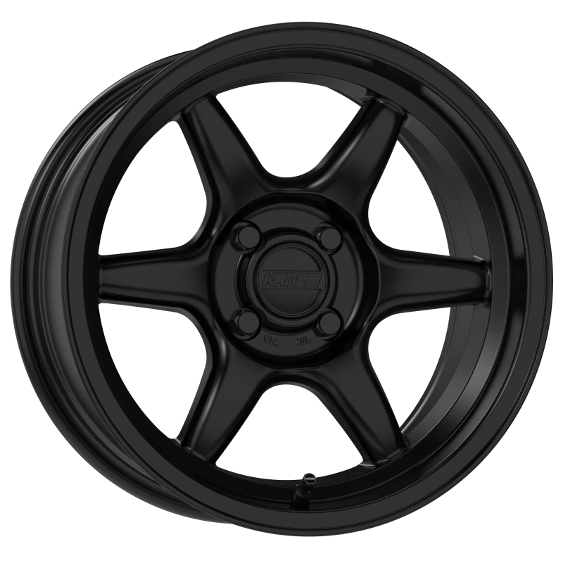 Kansei K11S Tandem 15x8in / 4x100 BP / 0mm Offset / 73.1mm Bore – Satin Black