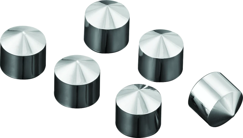 Kuryakyn Peaked Rocker Box Bolt Covers 6 Piece for Twin Cam & Milwaukee-8