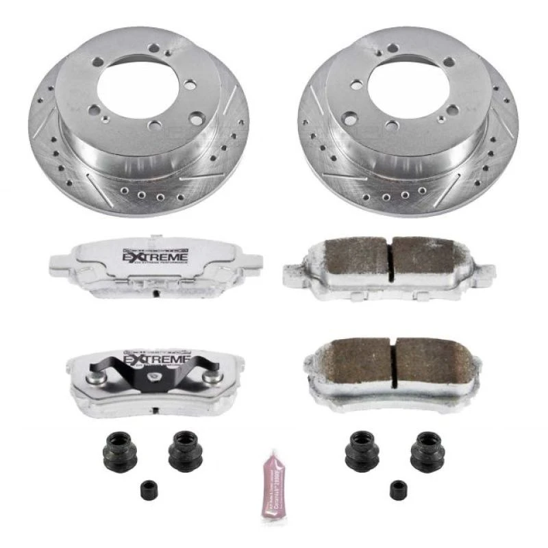 Power Stop Rear Z26 Street Warrior Brake Kit for 04-06 Mitsubishi Lancer