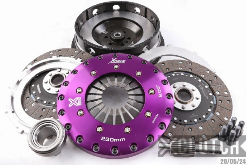 XClutch 2011 BMW 1er M Basis 3.0L 9-Zoll-Doppel-Fest-Organische Kupplungskit (6 Schrauben/PB in Schwungscheibe)