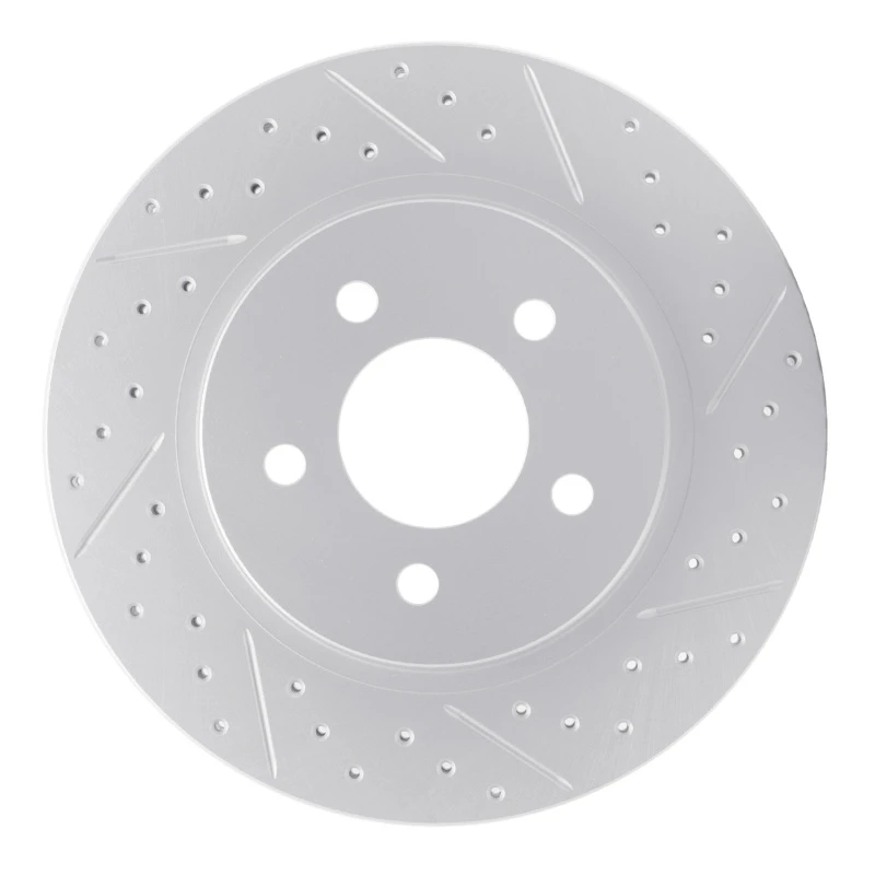 DFC 05-14 Ford Mustang Rear Right Drilled & Slotted Geoperformance Rotor