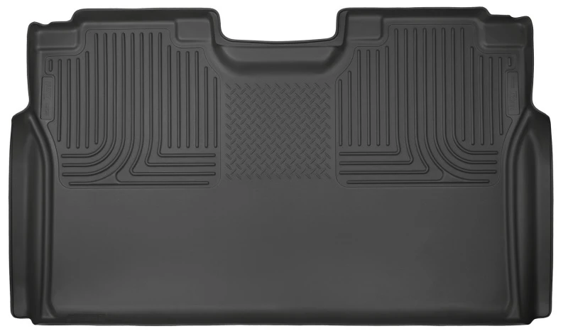 husky-liners_19371-67934b8a2e655 Husky Liners 15-23 Ford F-150 SuperCrew Cab WeatherBeater Black 2nd Seat Floor Liner