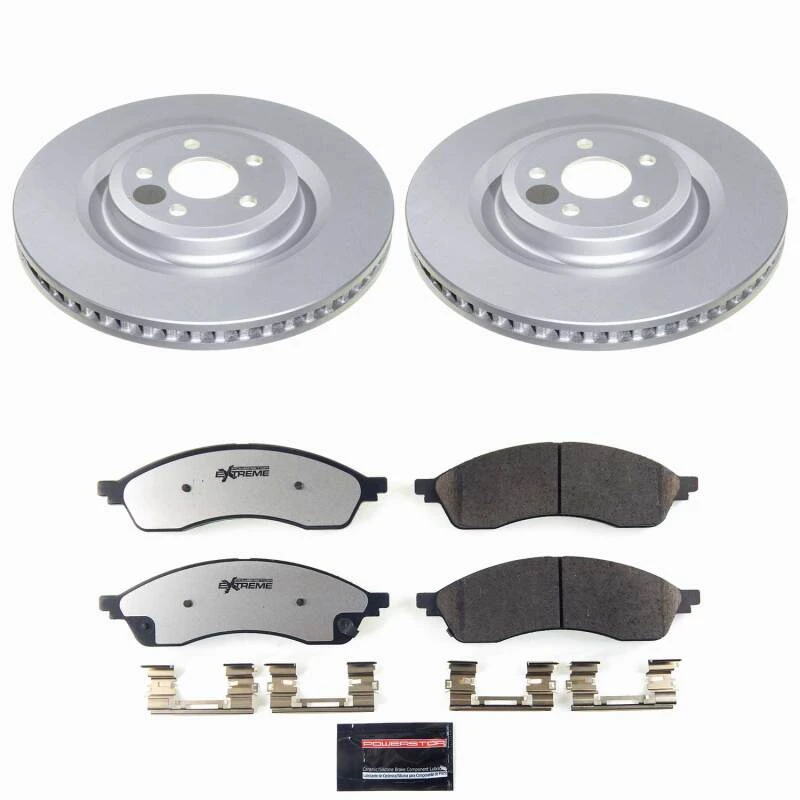 Power Stop 21-24 Ford Edge Front Z36 Coated Truck & Tow Brake Kit