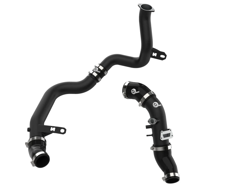 aFe 19-22 Hyundai Veloster N L4 2.0L (t) BladeRunner Aluminium Heiß- und Kaltladungsrohr-Kit - Schwarz