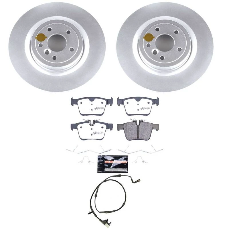 Power Stop 17-20 Jaguar XE Rear Z36 Coated Truck & Tow Brake Kit