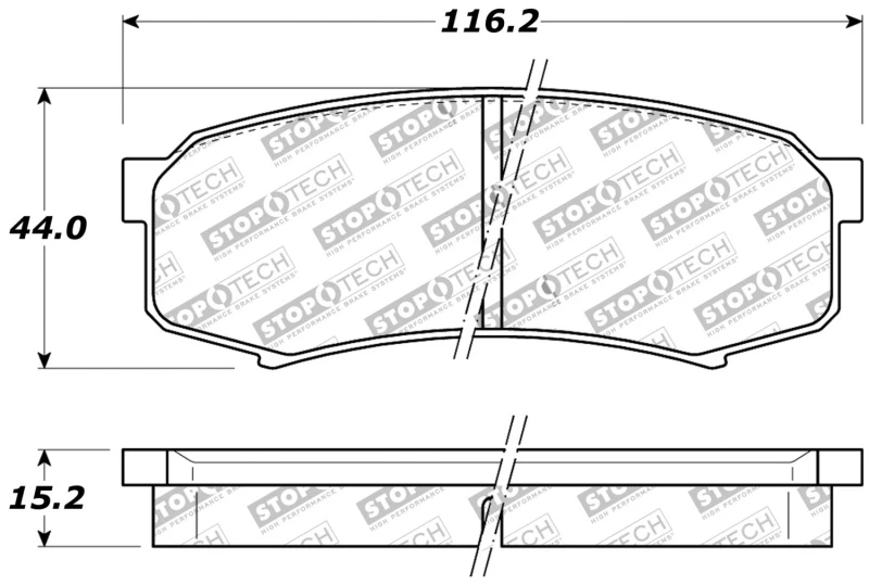 stoptech_309.06060-6794f198c1b9d StopTech Performance 96-09 Lexus GX 470/LX 450/LX 470/LX 570 Rear Brake Pads