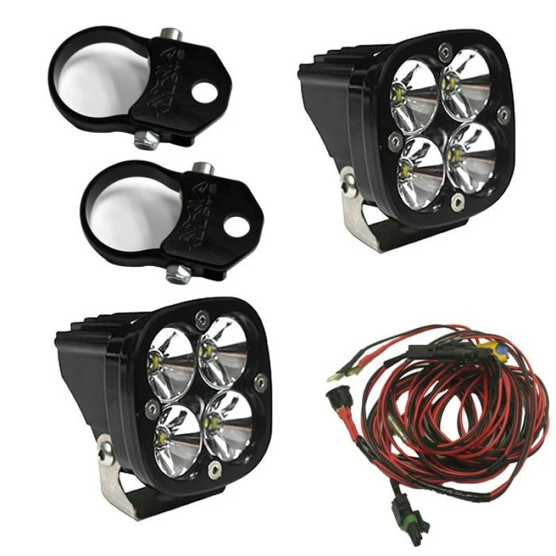 Baja Designs Squadron Pro LED Light Pods Kit mit vertikalen Montagen und 2.00in Kabelbaum
