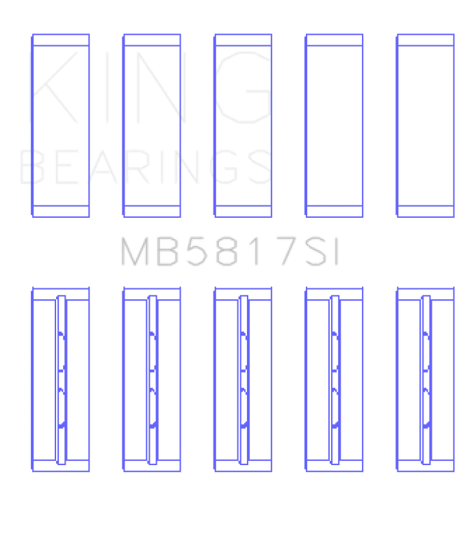 King Engine Bearings 04-12 Mitsubishi Colt Replacement Main Bearing Set