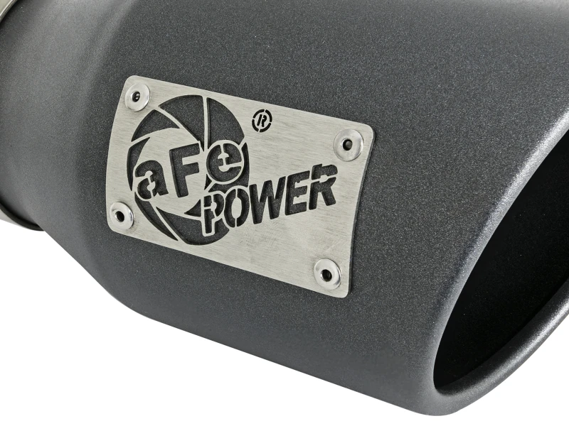 aFe MACH Force-Xp 3 Zoll 304 SS Metall-Schwarz Auspuff-Endstück 3 Zoll Einlass x 4-1/2 Zoll Auslass x 9 Zoll Länge Klemm-Rechts