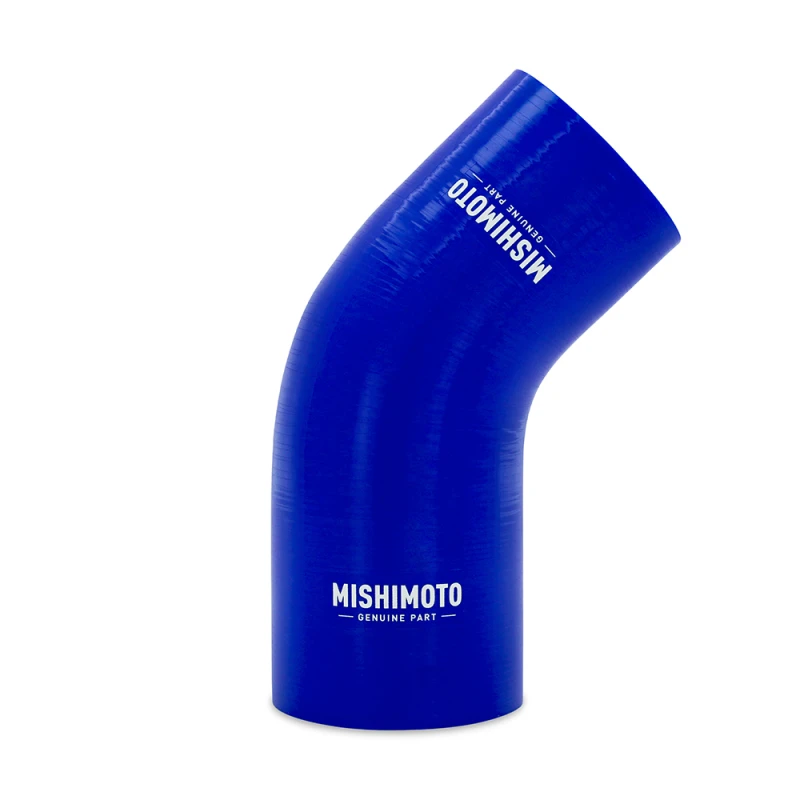 Mishimoto Silikon-Reduzier-Kupplung 45 Grad 2,25 Zoll auf 2,5 Zoll - Blau