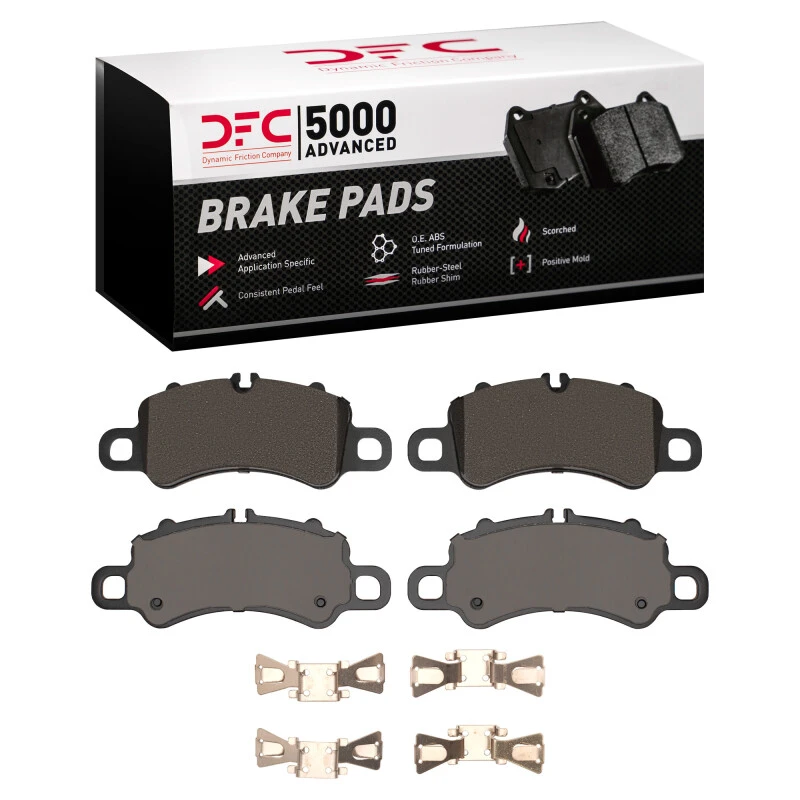 DFC 17-23 Porsche 911 Front 5000 Advanced Low Metallic Brake Pads and Hardware Kit