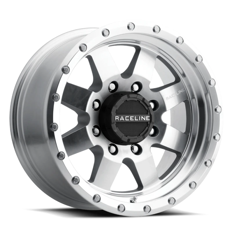 Raceline 935MC Defender 17x9in / 8x170 BP / -12mm Offset / 130.81mm Bore - Machined Wheel