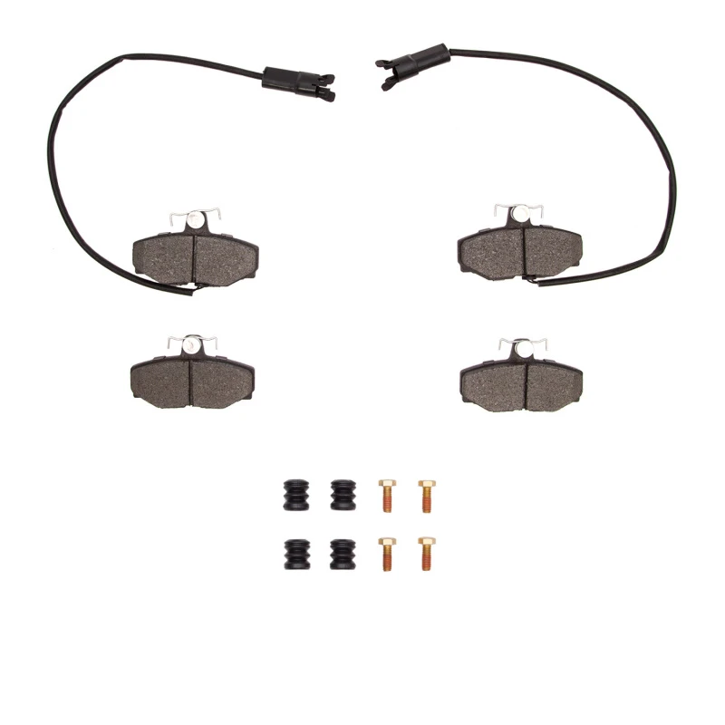 DFC 87-89 Jaguar XJ12 Rear 5000 Advanced Semi Metallic Brake Pads and Hardware Kit