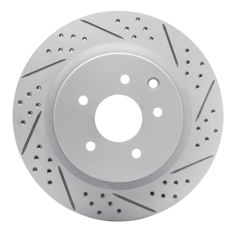 DFC 03-08 Infiniti G35 Rear Right Drilled & Slotted Geoperformance Rotor