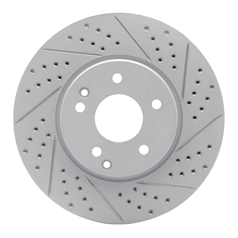 DFC 96-11 Chrysler Crossfire Front Right Drilled & Slotted Geoperformance Rotor