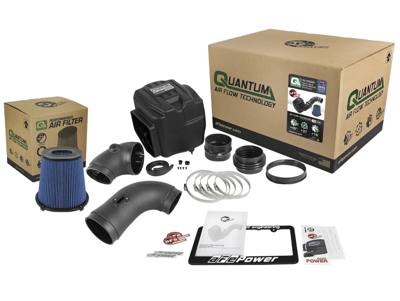 aFe Quantum Pro 5R Kaltluft-Ansaugsystem 08-10 GM/Chevy Duramax V8-6.6L LMM - Öleintritt