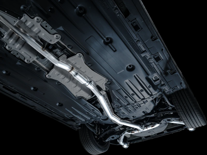 AWE Tuning 22+ Honda Civic Si/Acura Integra Track Edition Catback-Auspuff - Doppelte Chrom-Silber-Tipps