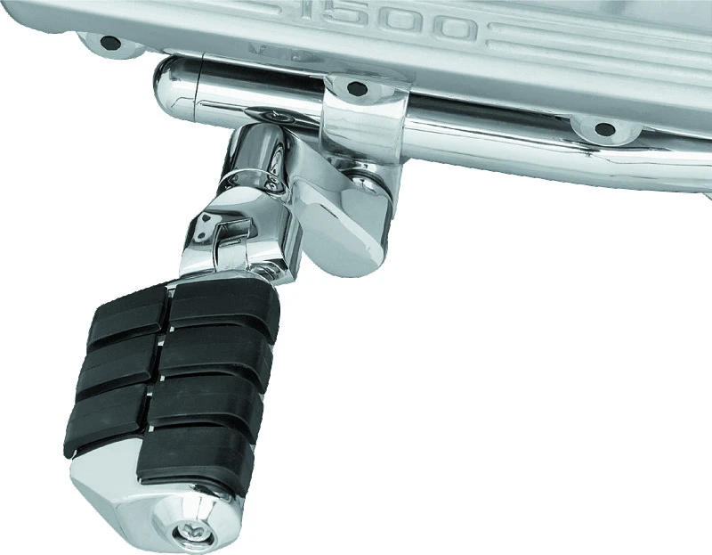 Kuryakyn Dually ISO Offset Highway Pegs With 1inch Clamp Chrome (Pair)
