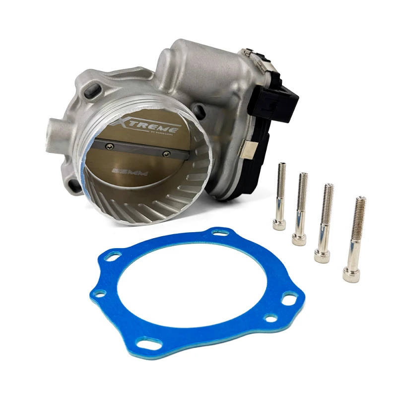 BLOX Racing 87mm Billet Throttle Body - Mustang 5.0 - Silver Anodized