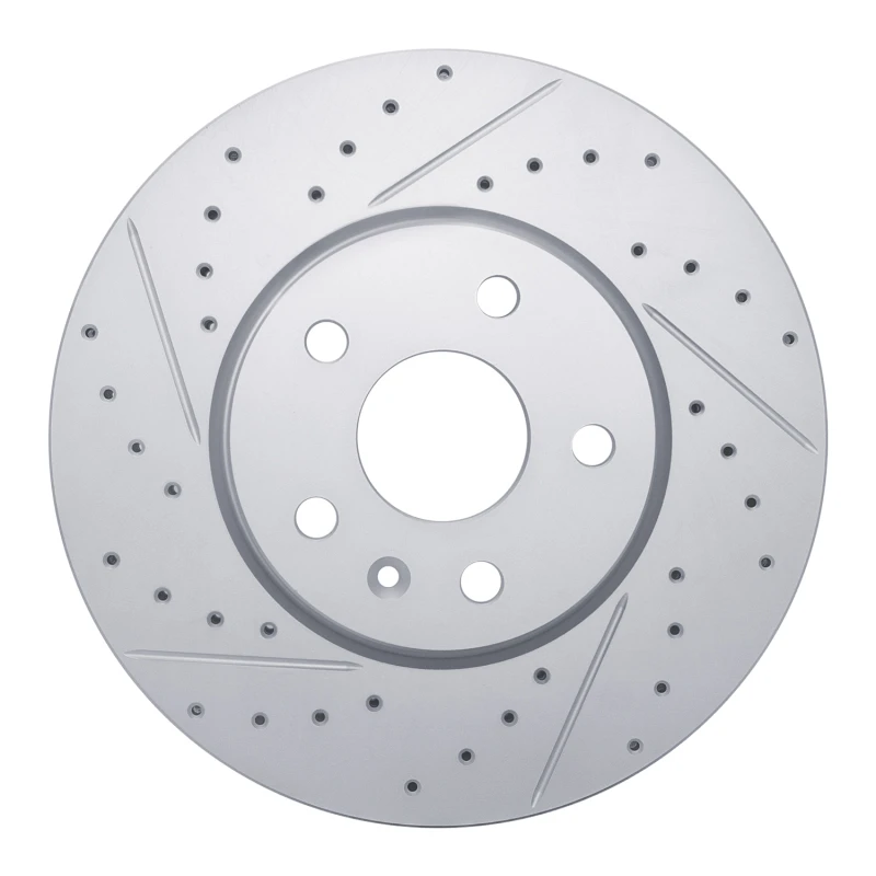 DFC 02-05 Ford Explorer Front Right Drilled & Slotted Geoperformance Rotor