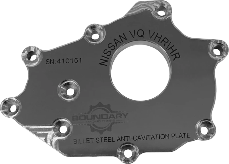 Boundary Nissan VQ DE 3.5L Steel Anti-Cavitation High Flow Billet Back Plate