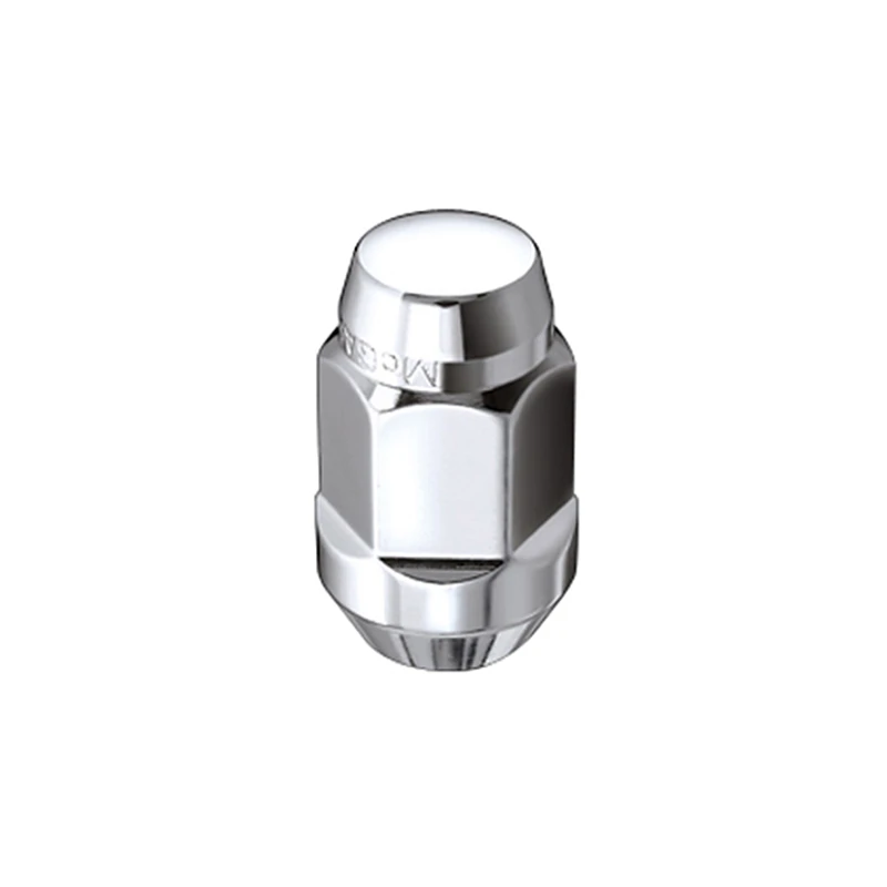 McGard Sechskantmuttern (Kegelsitz-Bulge-Stil) M12X1,5 / 3/4 Sechskant / 1,45 Zoll Länge (Karton mit 100 Stück) - Chrom