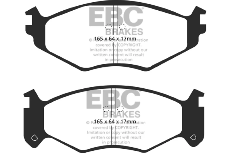 ebc_UD522-67931fb165f59 EBC 91-95 Chrysler LeBaron 2.5 (15in Wheels) Ultimax2 Front Brake Pads