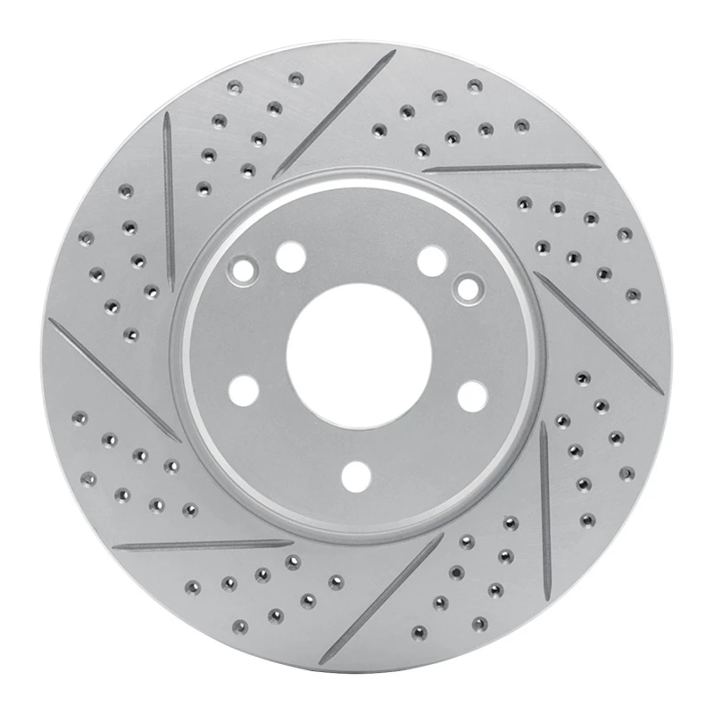 DFC 96-11 Chrysler Crossfire Front Left Drilled & Slotted Geoperformance Rotor