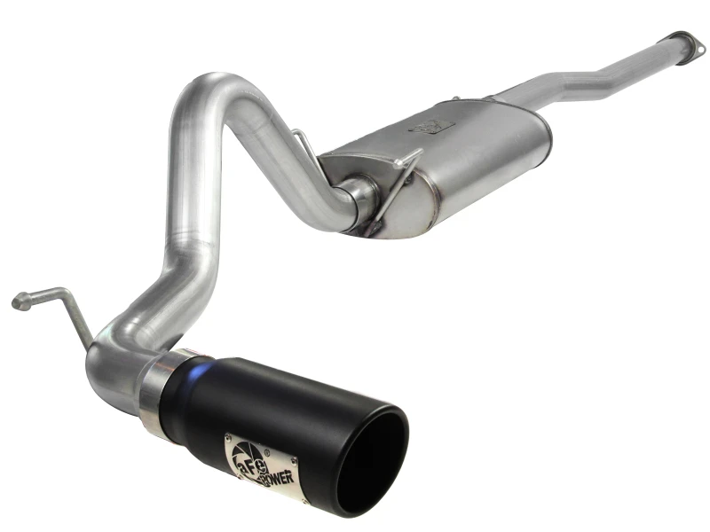 aFe MACH Force XP 3 Zoll Kat-Back Edelstahl Auspuffsystem mit schwarzer Spitze Toyota Tacoma 13-14 4.0L
