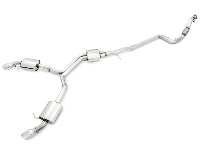 AWE Tuning Audi B9 A5 Touring Edition Auspuff Dual Outlet - Chrome Silber Tips (Inkl. DP)