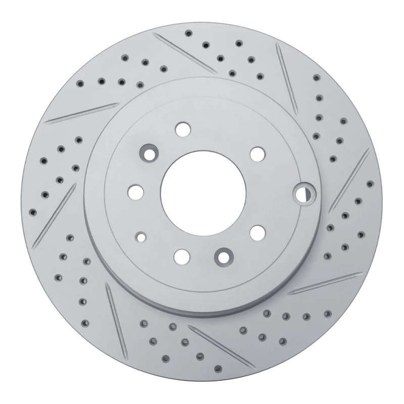 DFC 07-15 Mazda Cx-9 Rear Right Drilled & Slotted Geoperformance Rotor