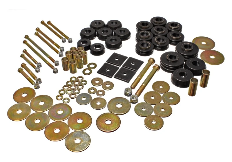 Energy Suspension 67-72 Denali XL/Suburban/Yukon XL 2WD/4WD/67-95 K-5 Blaze Schwarzes Karosserie(cab) Mount-Set