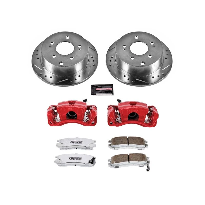 Power Stop Rear Z26 Street Warrior Brake Kit w/Calipers for 06-12 Mitsubishi Eclipse
