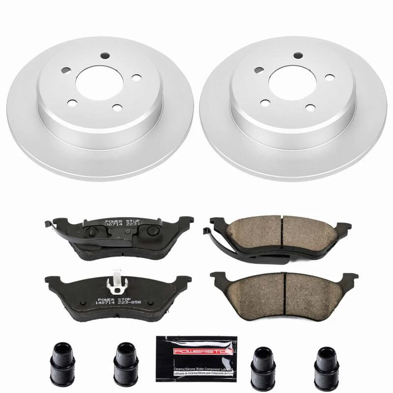 Power Stop 01-07 Chrysler Town & Country Rear Z23 Coated Brake Kit