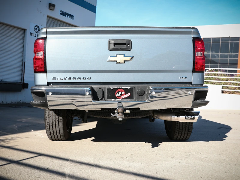 aFe Apollo GT Serie 4in 409SS Kat-Back-Abgasanlage polierte Spitze 14-18GM Silverado 1500 V8-6.2L
