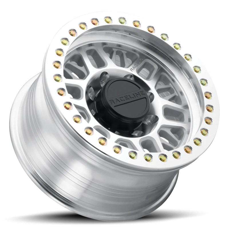 Raceline RT951M Ryno 17x9in / 8x165.1 BP / -12mm Offset / 130.81mm Bore - Machined Beadlock Wheel